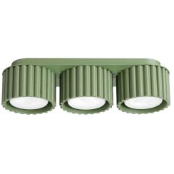 Sollux Lighting Aura plafondlamp 3x10 W groen SL.2639