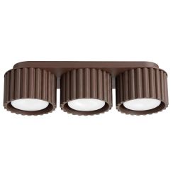 Sollux Lighting Aura plafondlamp 3x10 W bruin SL.2642