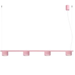 Sollux Lighting Aura hanglamp 4x10 W roze SL.2705