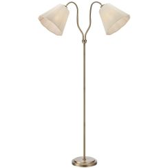 Markslöjd Veya staanlamp 2x60 W messing-beige 109299