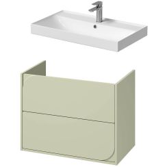 Set kast Cersanit Crea II S1058–031, wastafel Cersanit Larga K120-010
