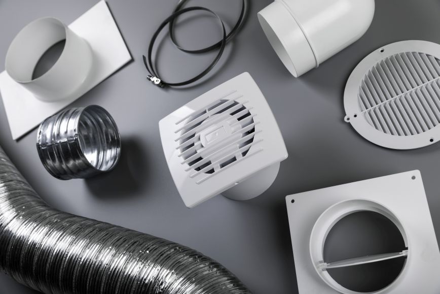 prvky ventilace koupelny
